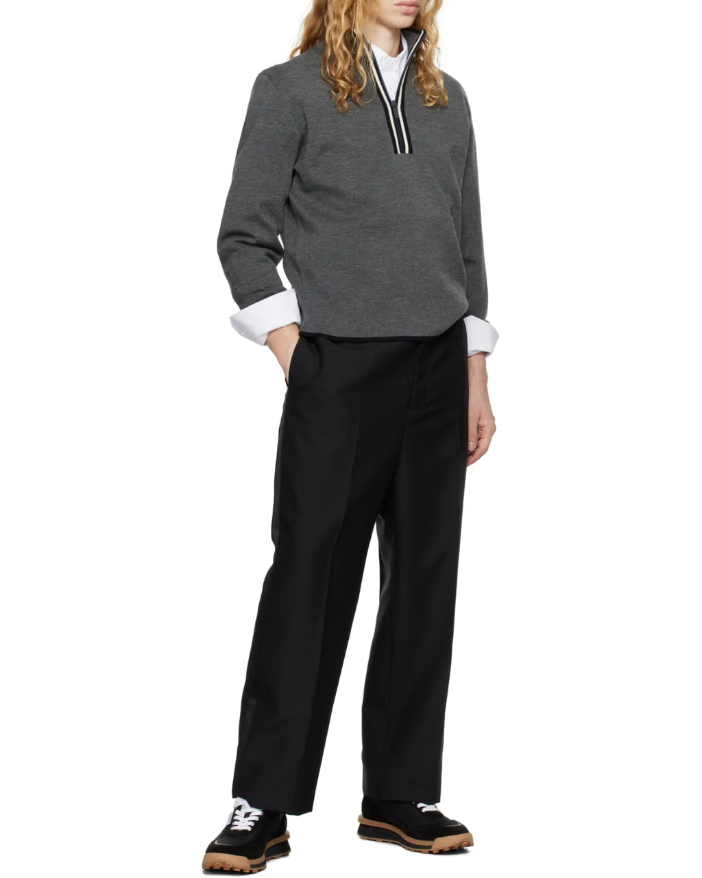 Milano Stitched Zip-Up Pullover