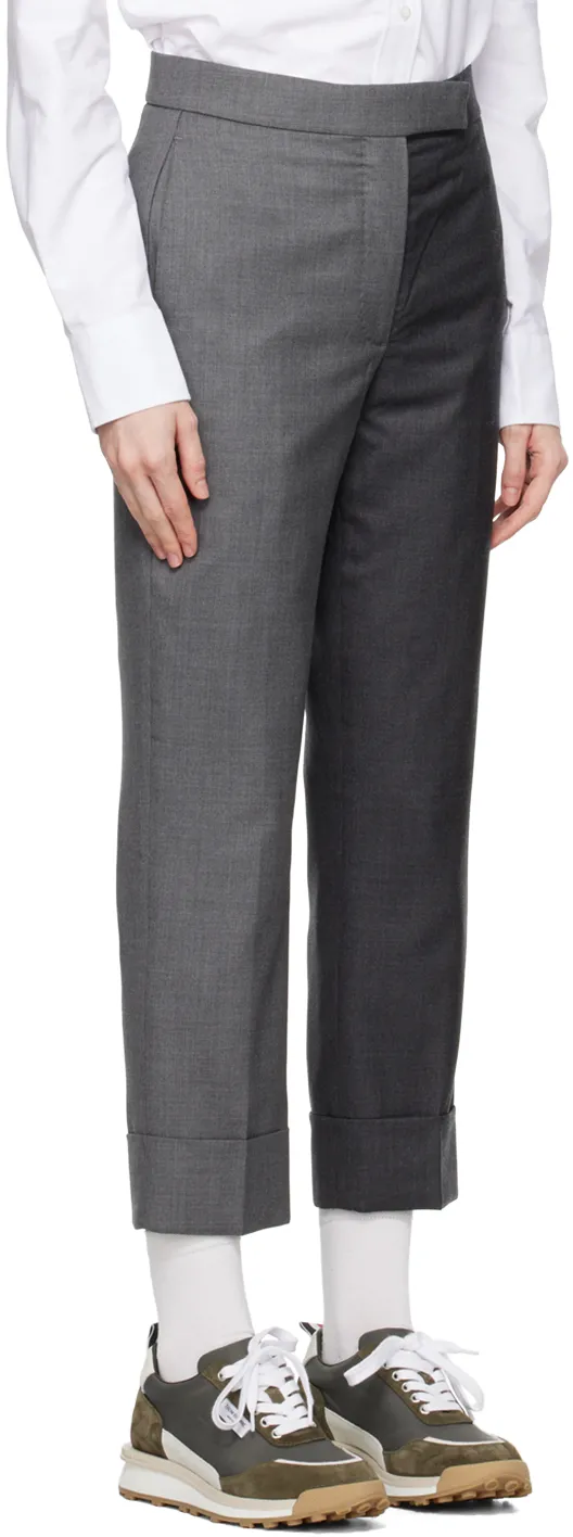 Colour-Block Tapered-Leg Trousers