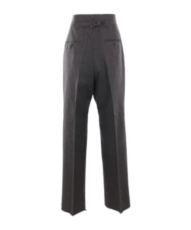 Mid-Rise Slim-Fit Tailored Trousers