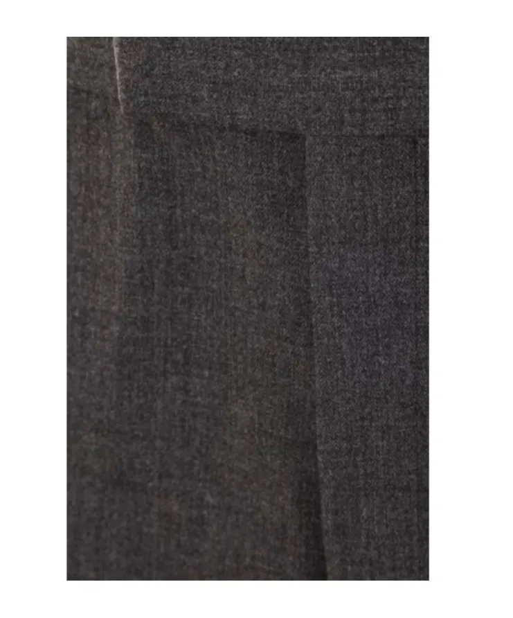 Mid-Rise Slim-Fit Tailored Trousers