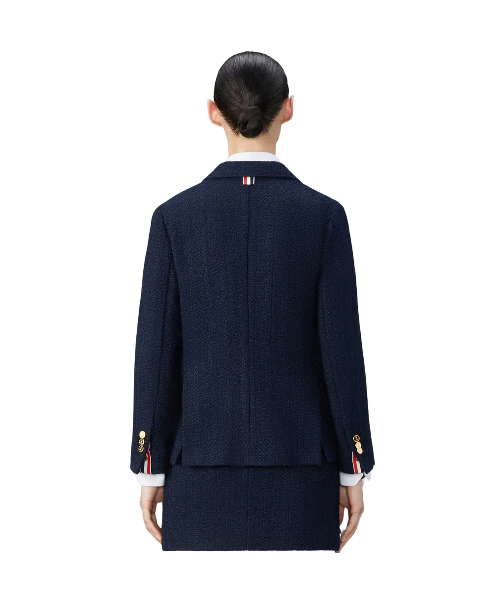 Rwb-Striped Tweed Shirt Jacket