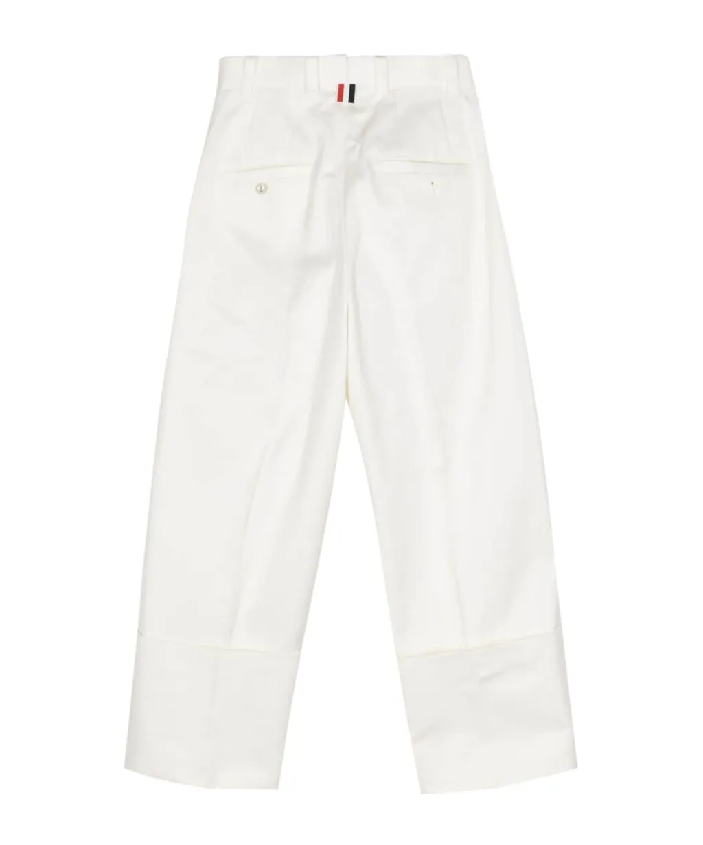 Pressed-Crease Tapered Trousers
