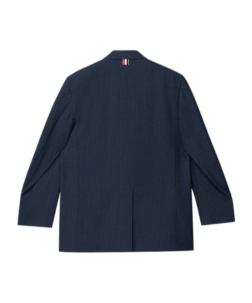Striped Seersucker Blazer