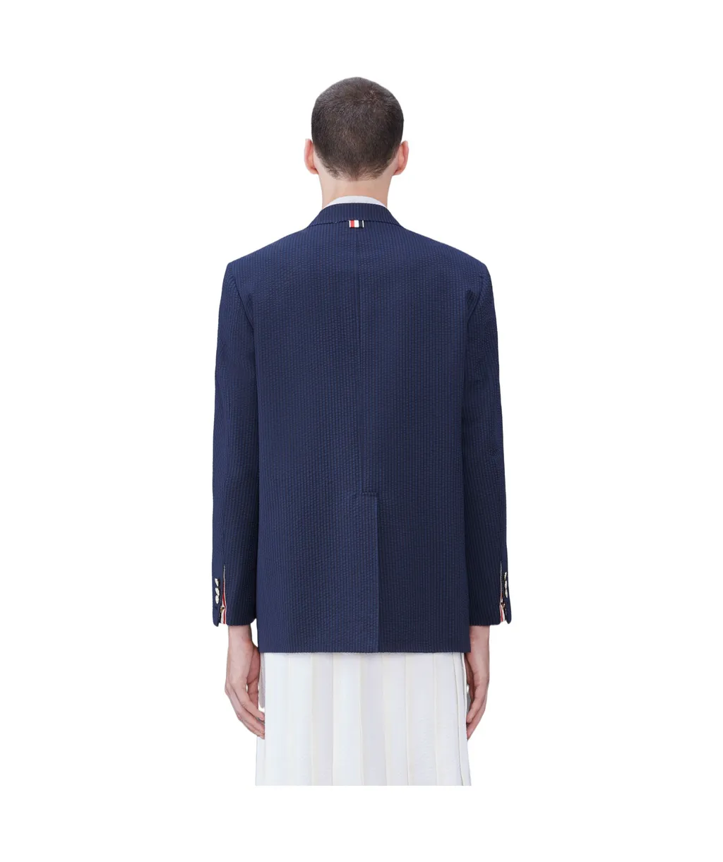 Striped Seersucker Blazer