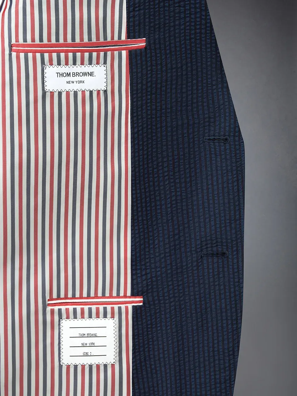 Striped Seersucker Blazer