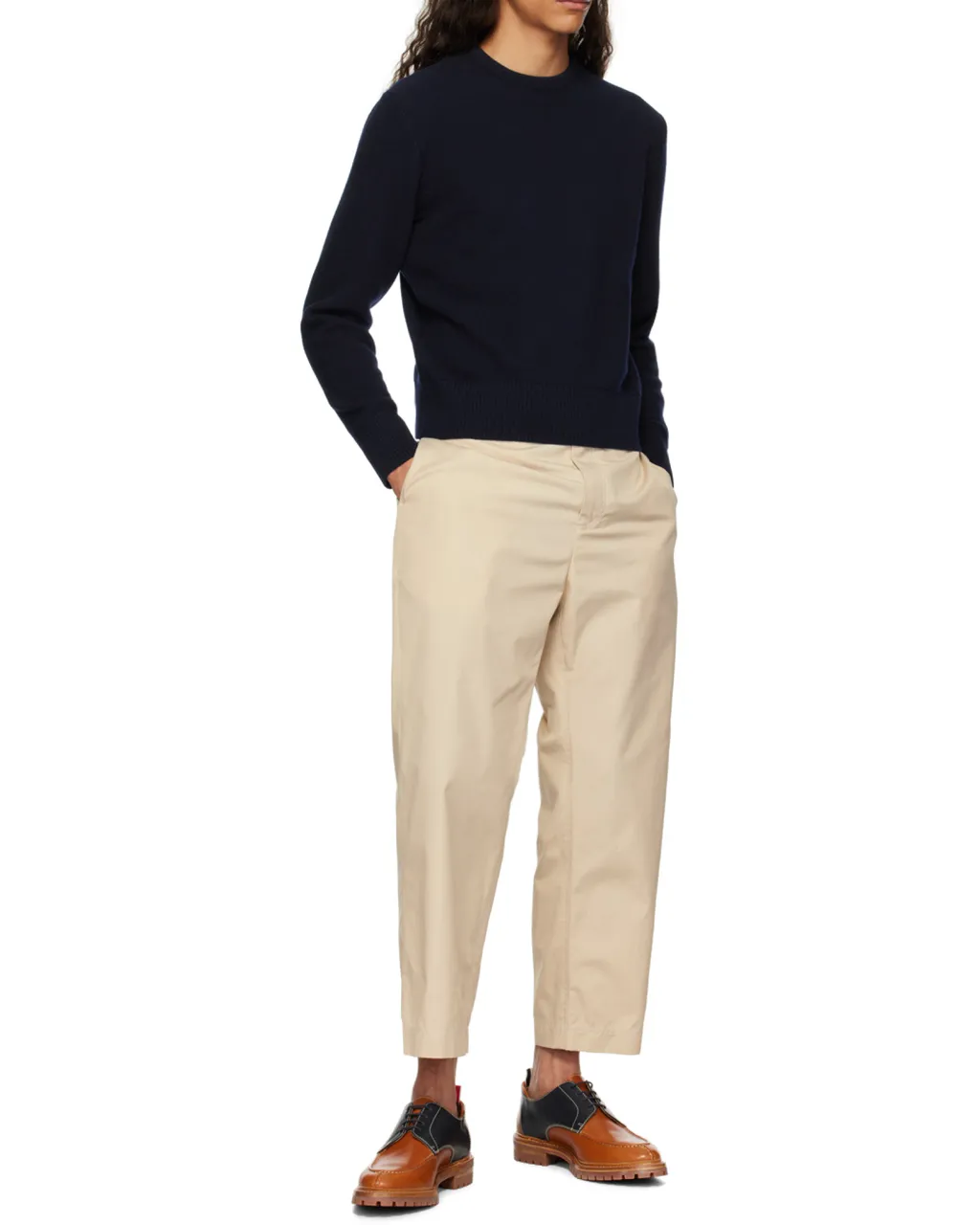 Rwb Stripe V-Neck Knitted Cardigan