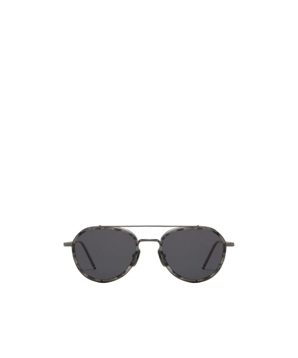 Logo-Engraved Pilot-Frame Sunglasses