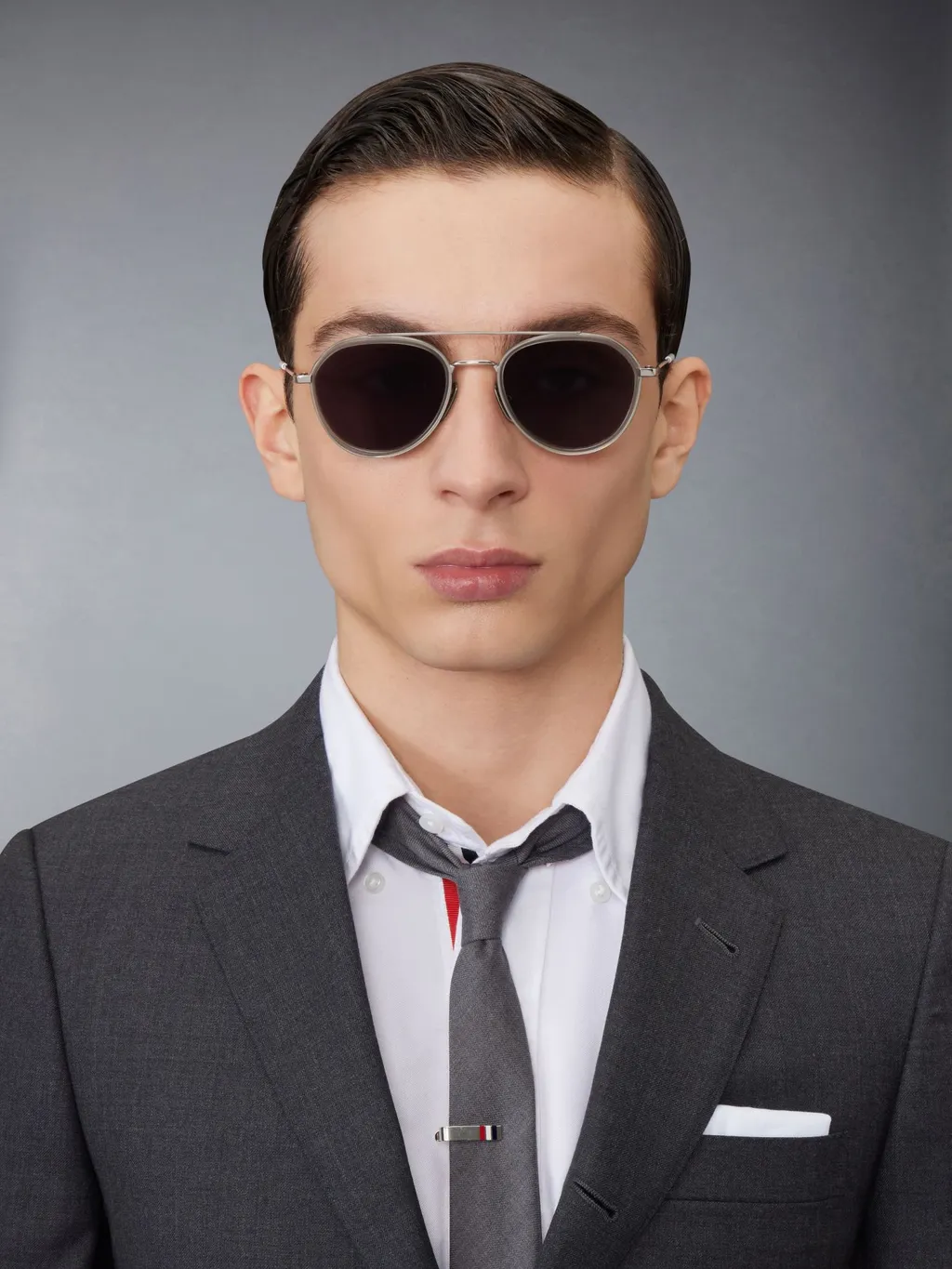 Logo-Engraved Pilot-Frame Sunglasses