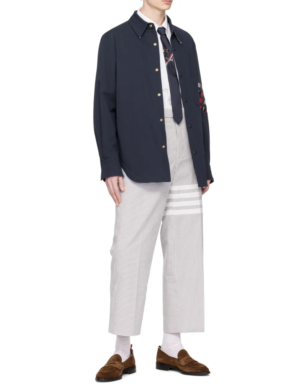 Long-Sleeved Lapel Shirt