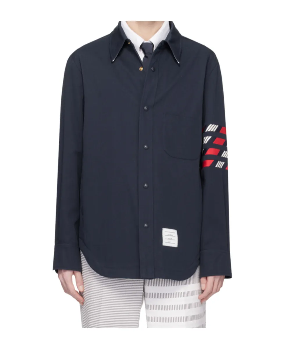 Long-Sleeved Lapel Shirt
