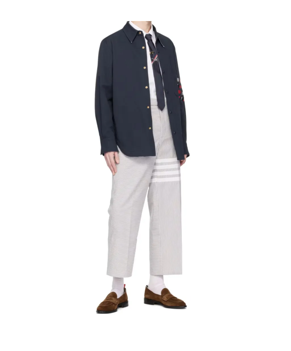 Long-Sleeved Lapel Shirt