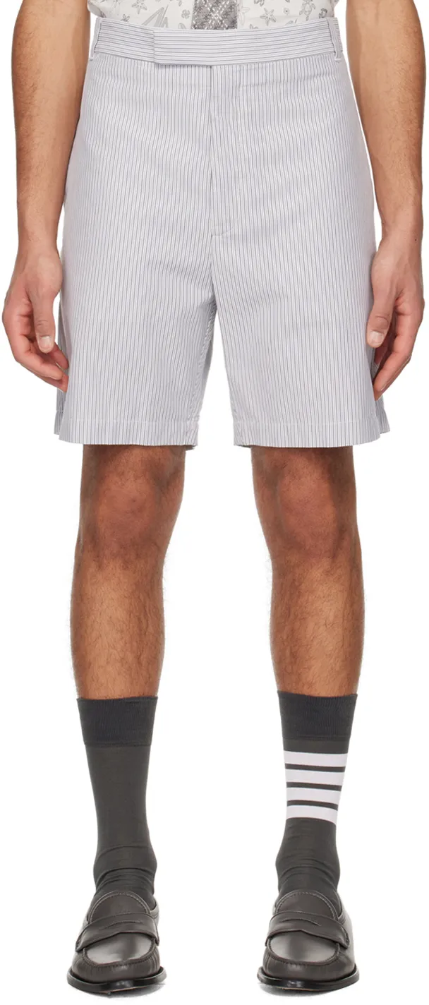 Stripe Patterned Tailored Shorts