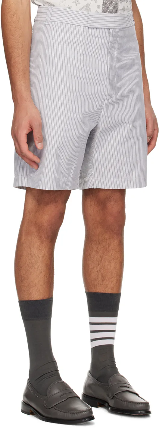Stripe Patterned Tailored Shorts