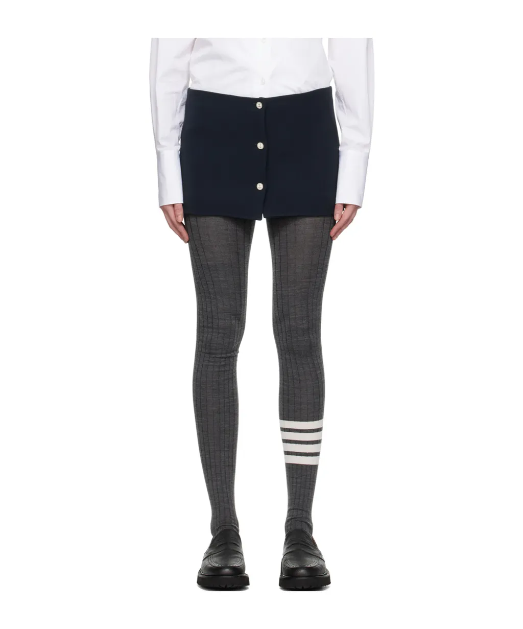 Button Short Skirt