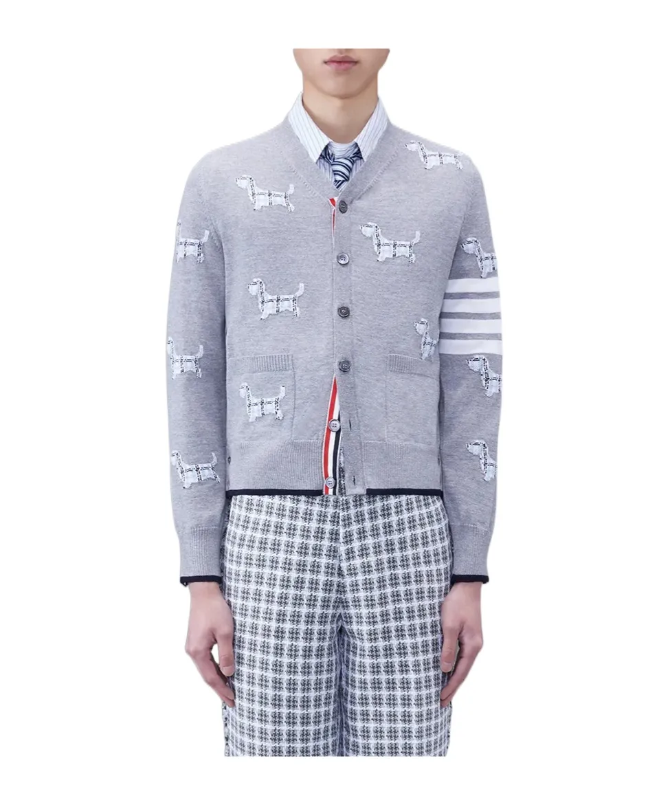 4-Bar V-Neck Hector Cardigan