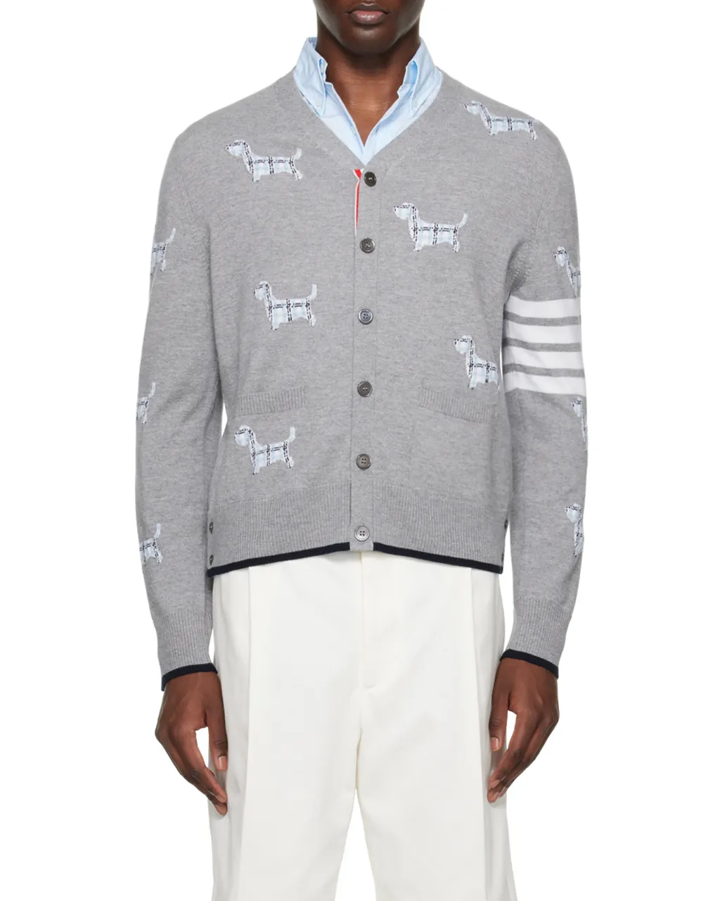4-Bar V-Neck Hector Cardigan