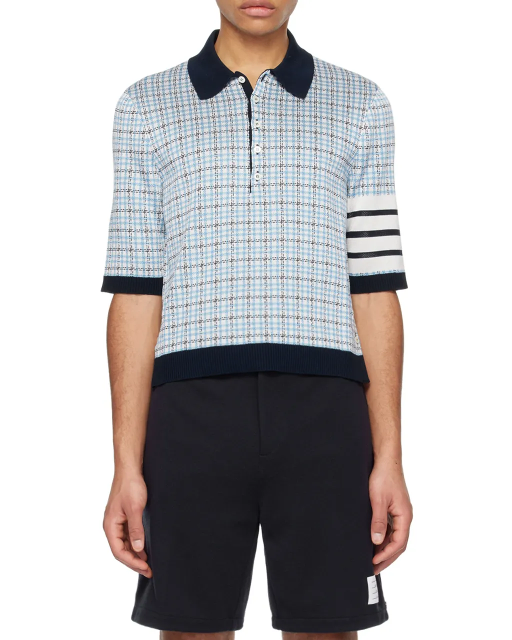 Check Jacquard Polo Shirt