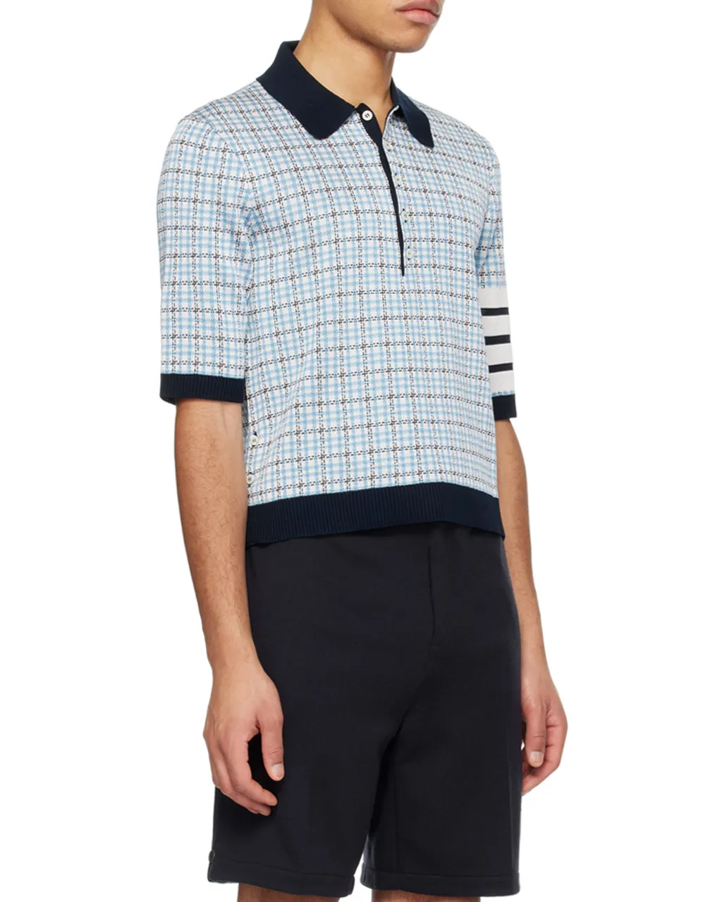 Check Jacquard Polo Shirt