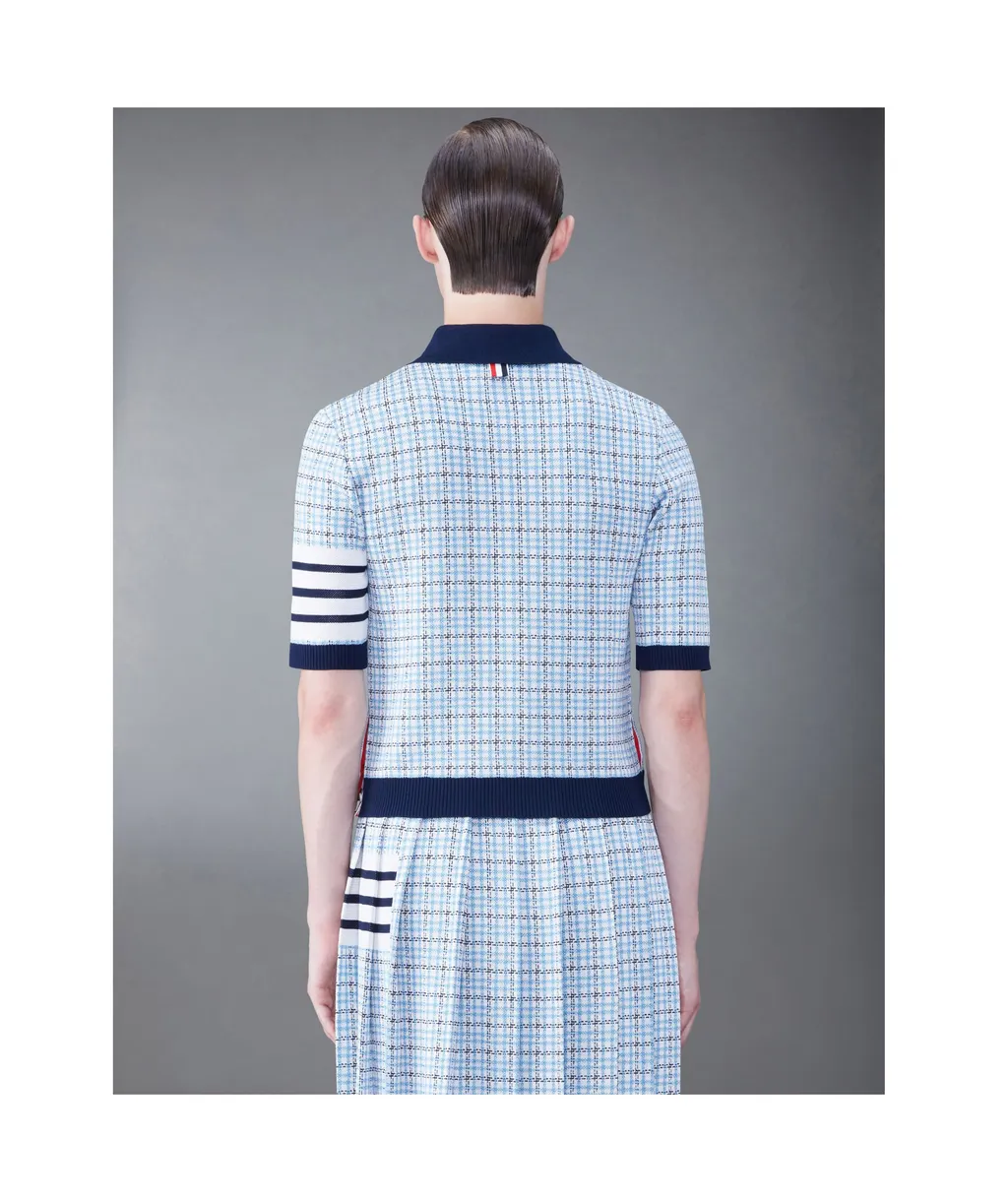 Check Jacquard Polo Shirt