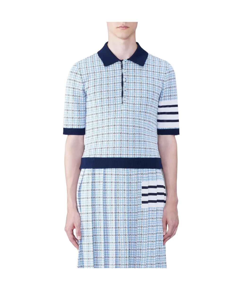 Check Jacquard Polo Shirt