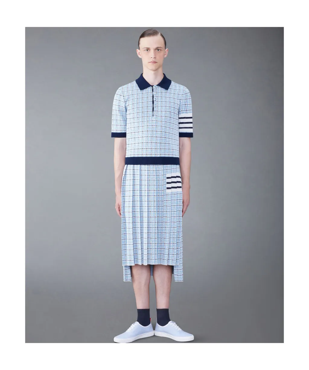Check Jacquard Polo Shirt