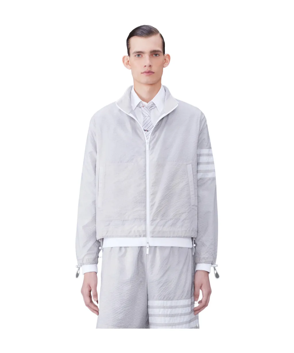 4-Bar Zipped Ripstop Jacket
