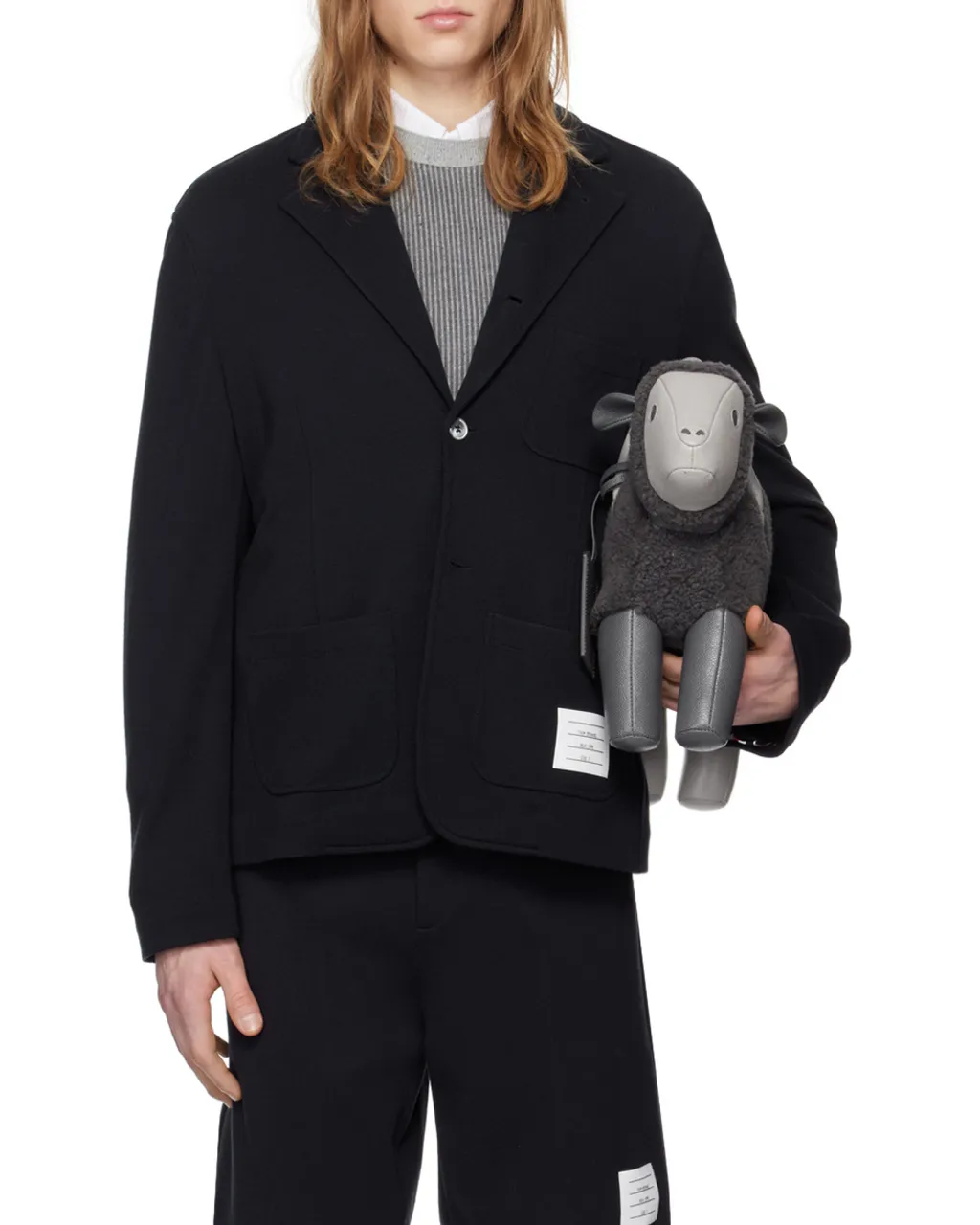 Logo Patch Single-Breasted Blazer