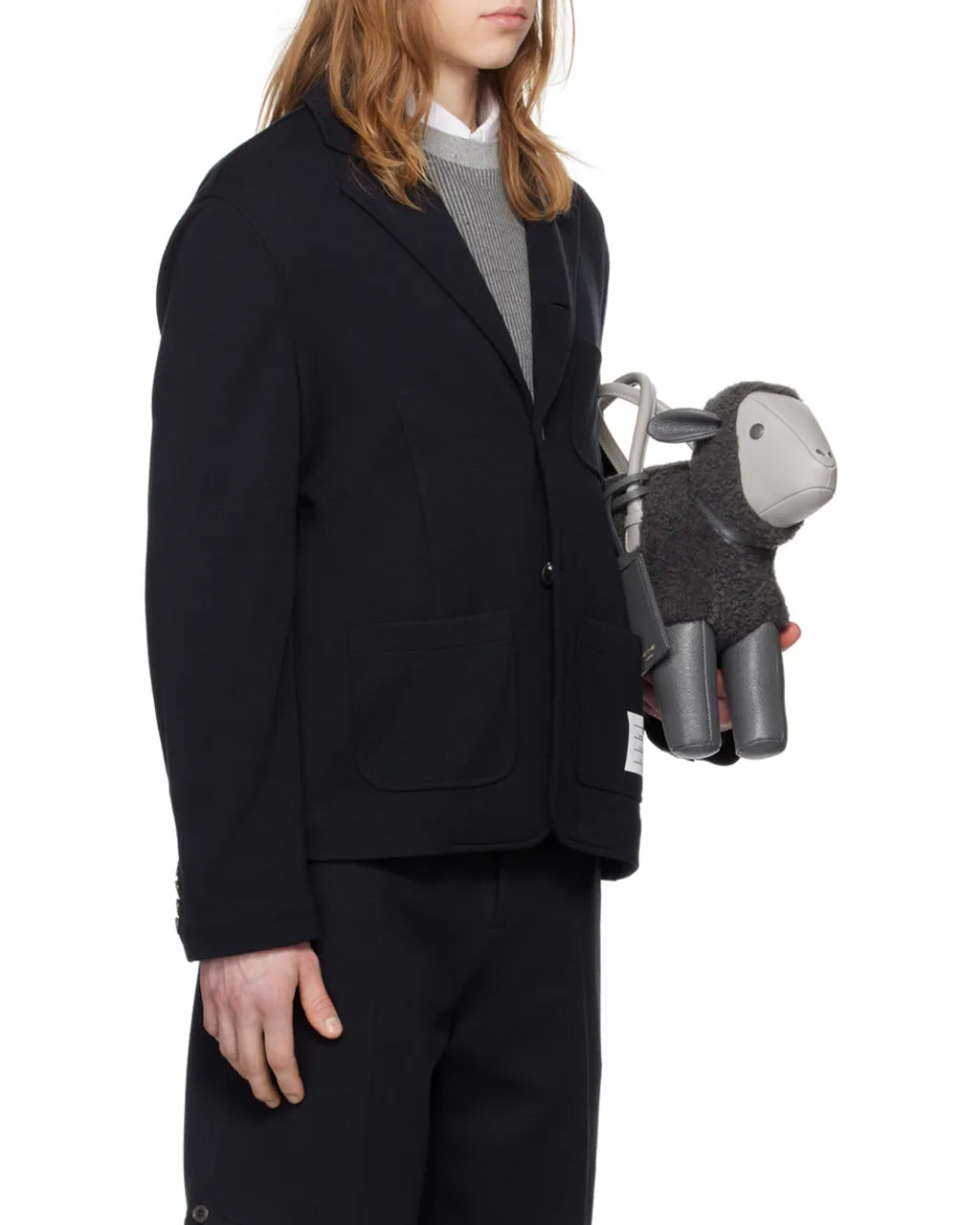 Logo Patch Single-Breasted Blazer