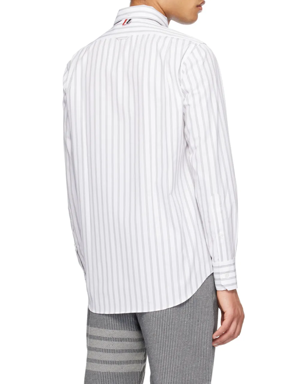Striped Long-Sleeved Buttoned Shirt