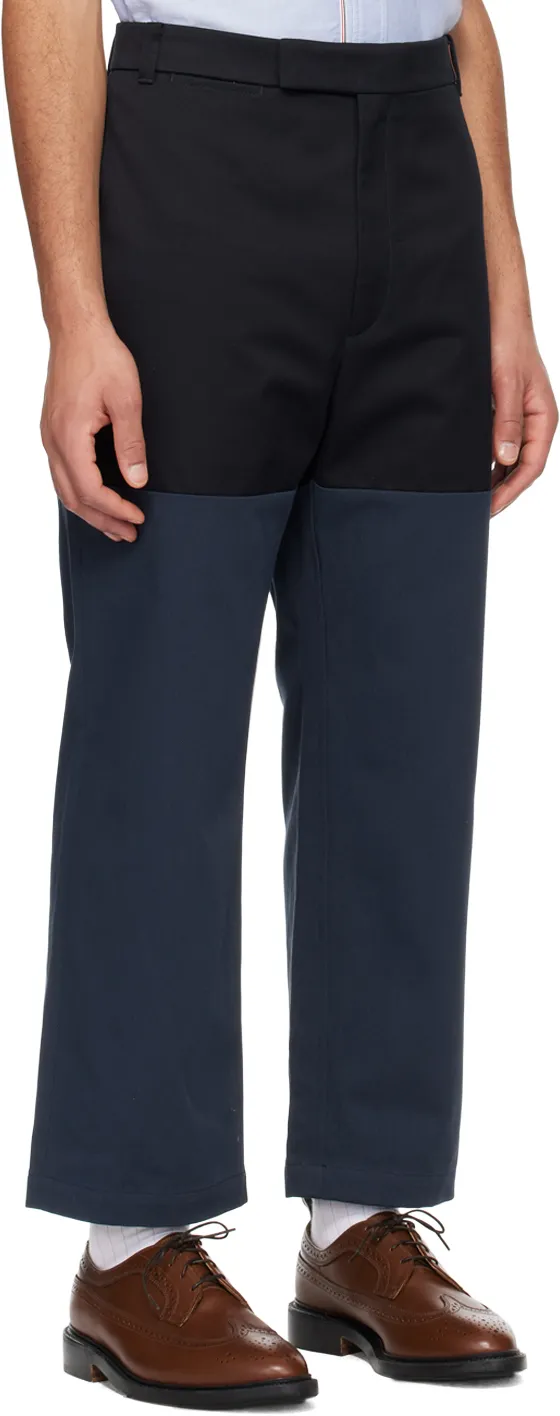 Panelled Straight Leg Pants