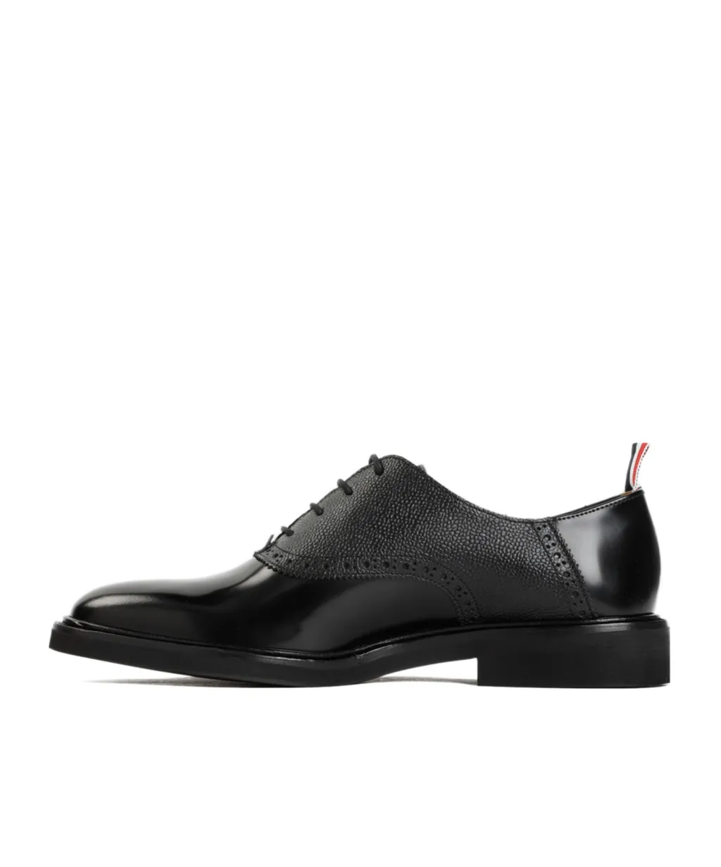 Saddle Round Toe Lace-Up Shoes