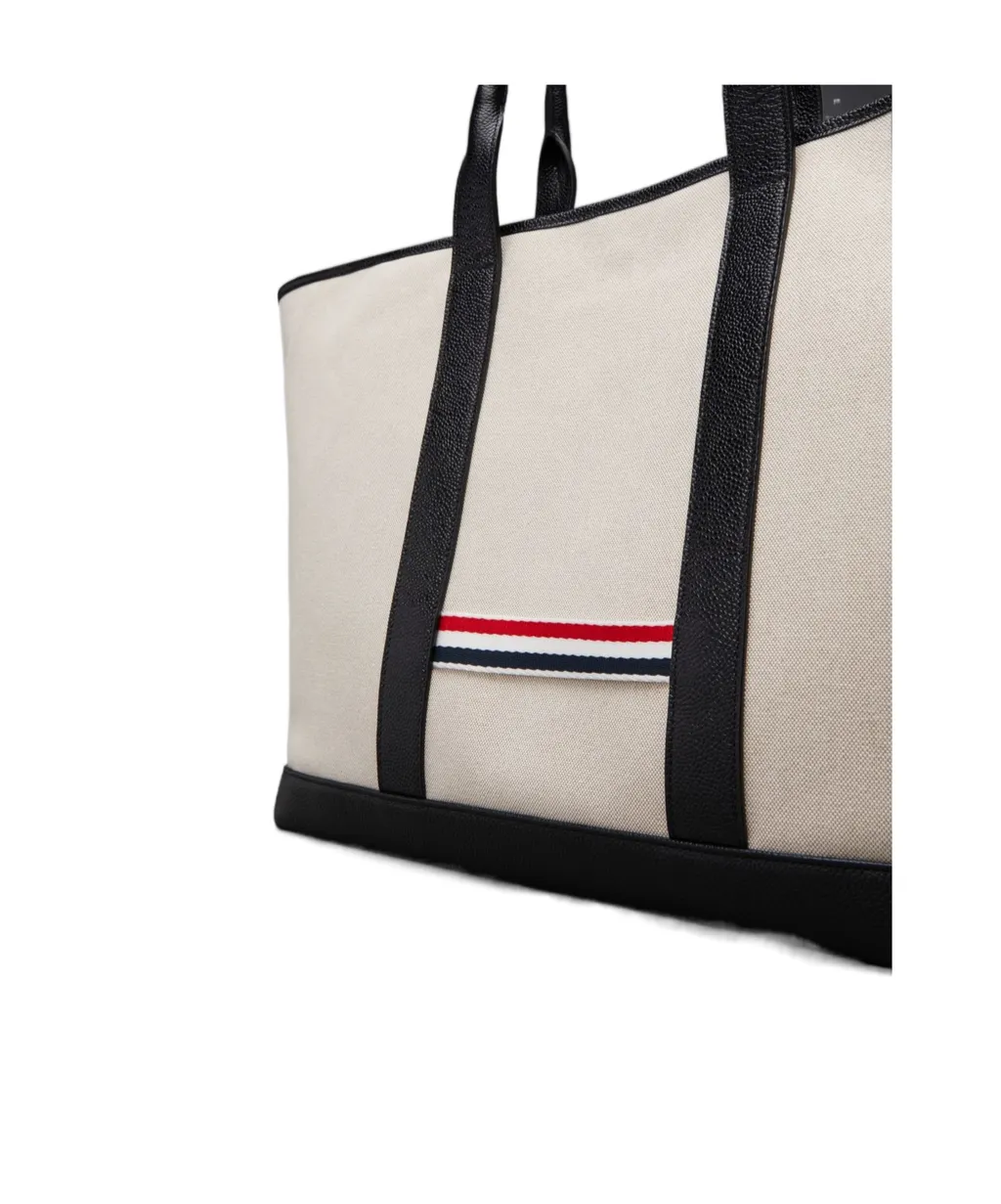 Medium Rwb Stripe Top Handle Bag