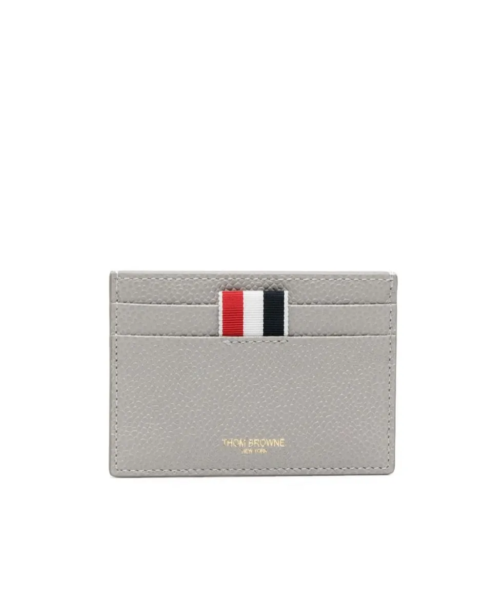Whale-Appliqué Pebbled Cardholder