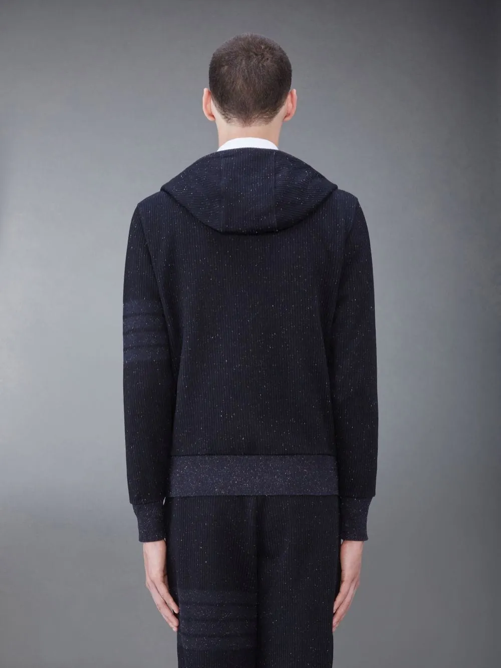 4-Bar Stripe Zip-Up Hoodie