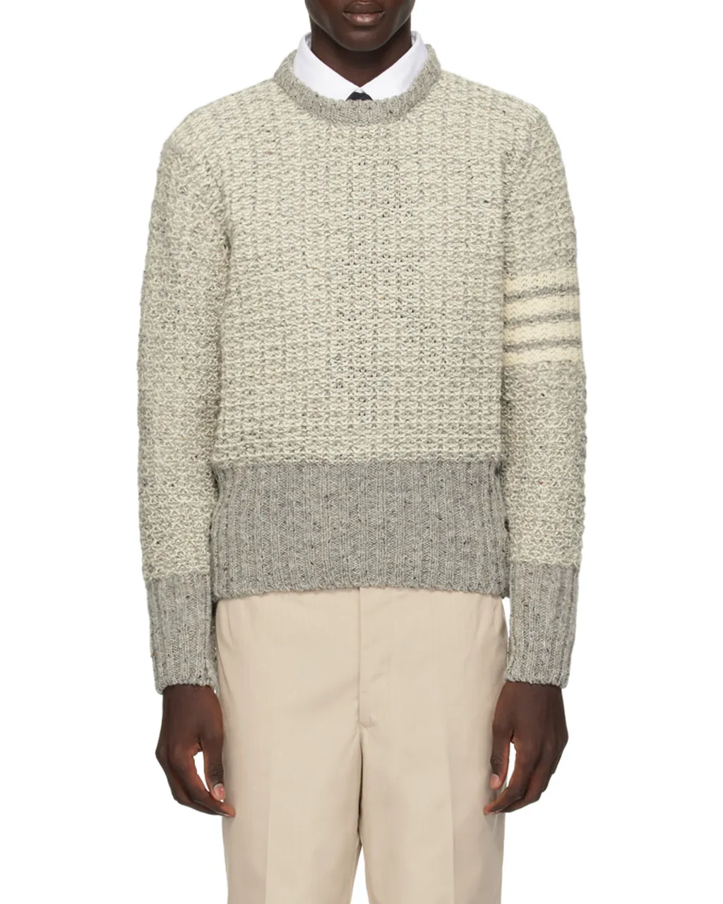4-Bar Stripe Knitted Jumper