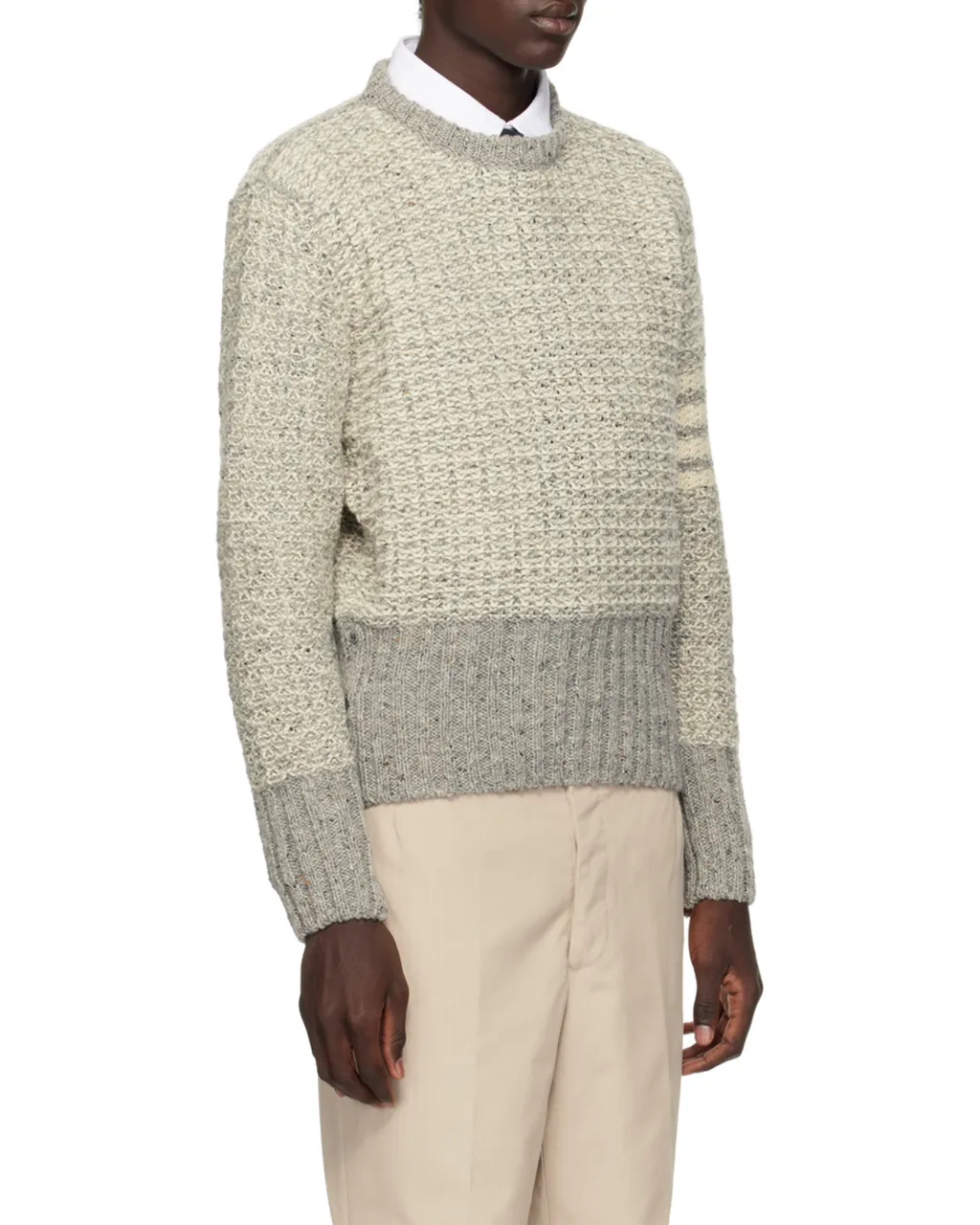 4-Bar Stripe Knitted Jumper