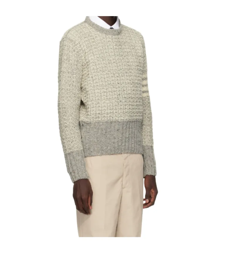 4-Bar Stripe Knitted Jumper