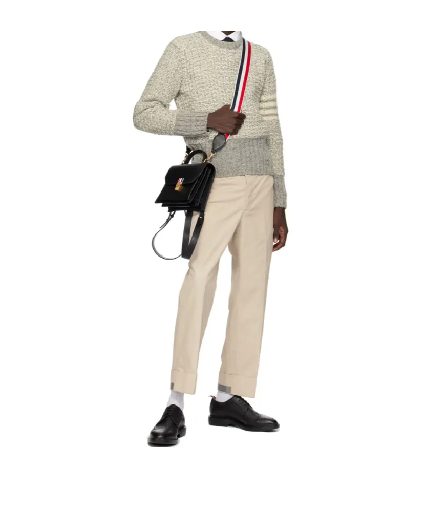 4-Bar Stripe Knitted Jumper
