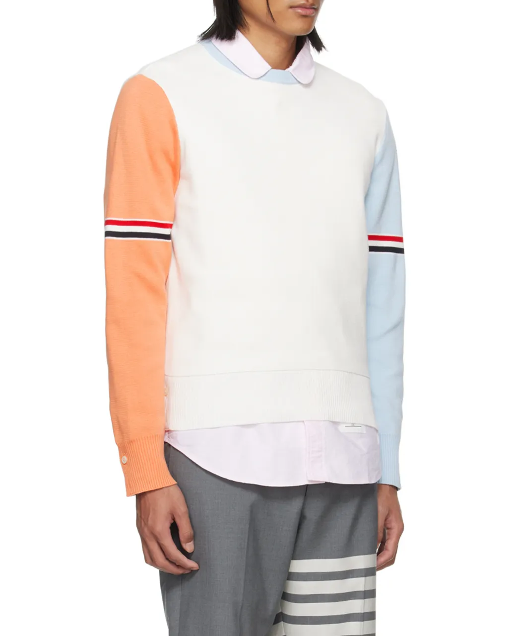 Color-Block Crewneck Sweater