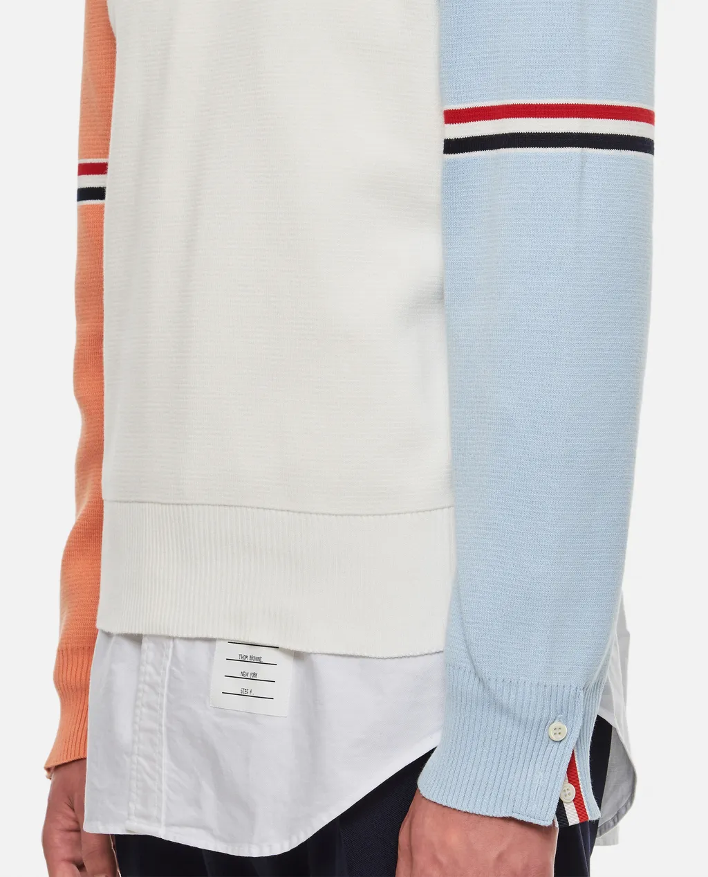 Color-Block Crewneck Sweater