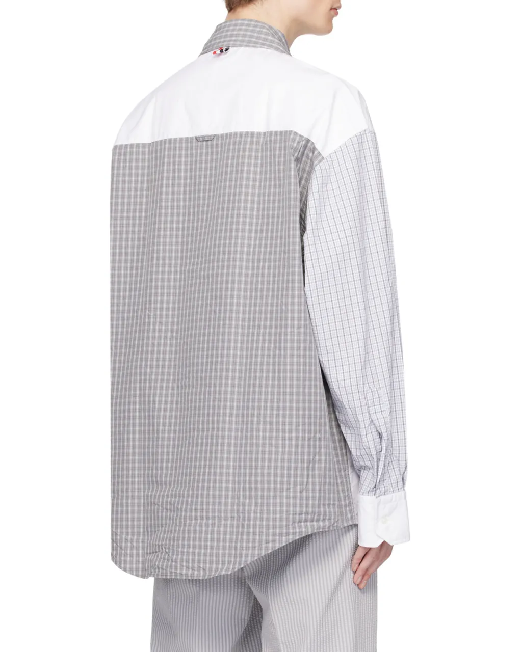 Logo Patch Panelled Shirt