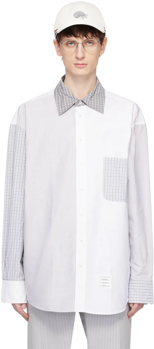 Logo Patch Panelled Shirt
