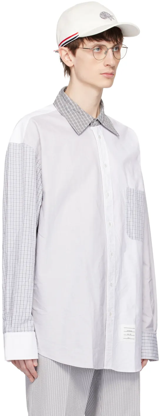 Logo Patch Panelled Shirt