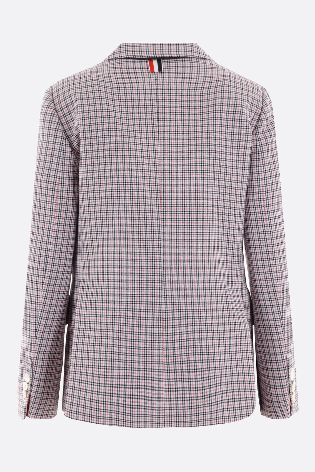 Checked Single-Breasted Tailored Blazer