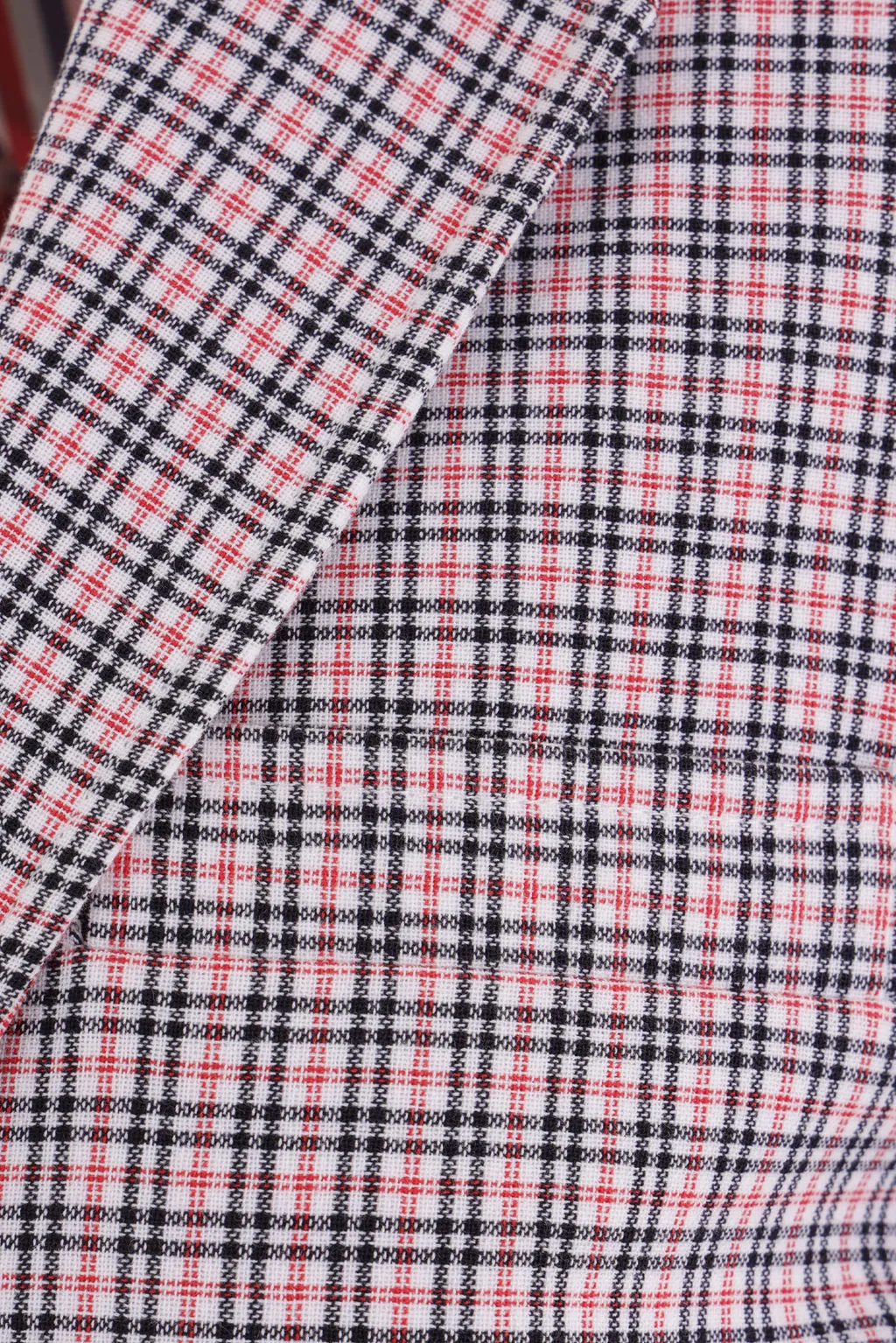 Checked Single-Breasted Tailored Blazer