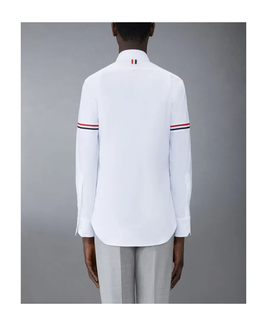 Stripe-Detail Long-Sleeve Shirt