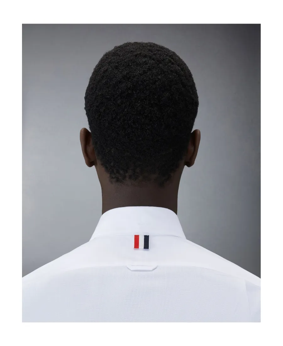 Stripe-Detail Long-Sleeve Shirt