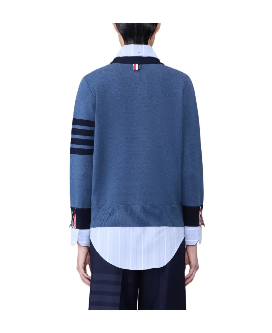 Milano Oxford Layered Shirt Cardigan