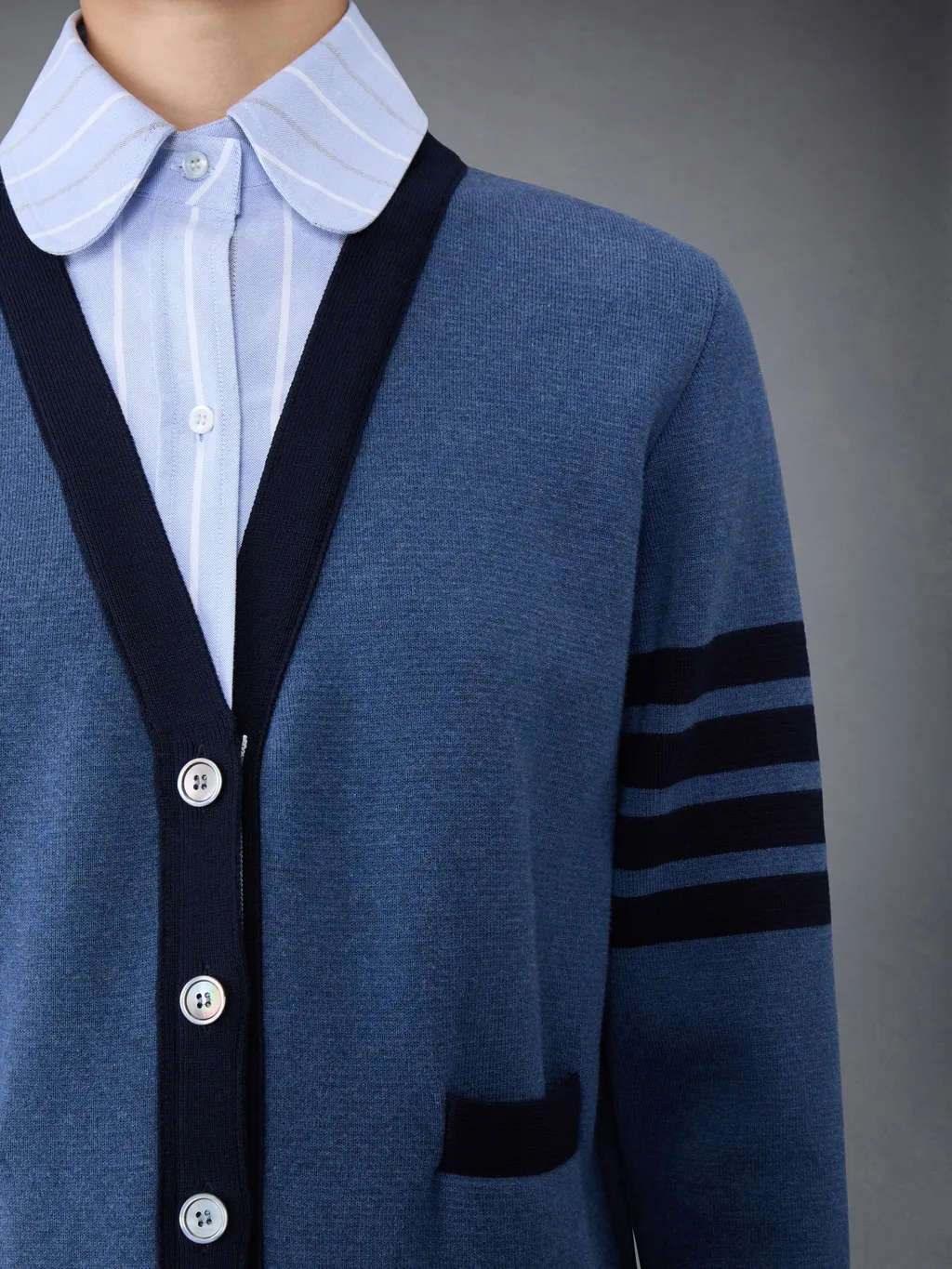 Milano Oxford Layered Shirt Cardigan