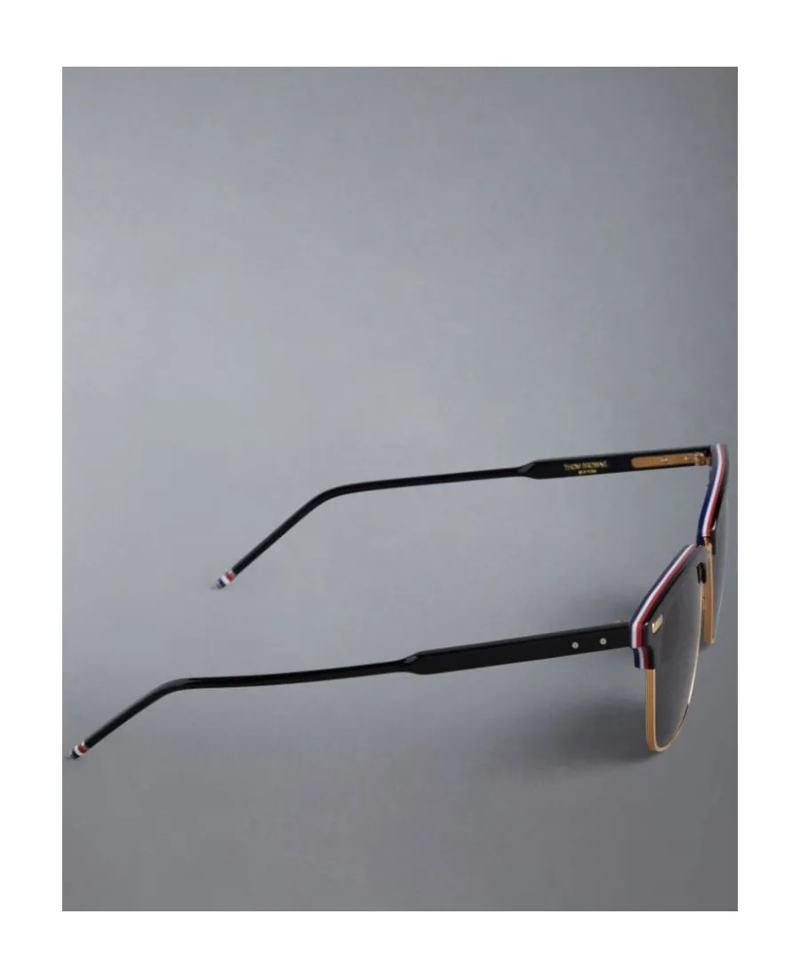 Clubmaster-Frame Tinted Sunglasses
